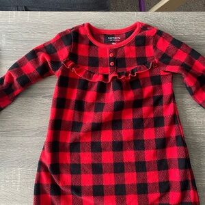 Carter's Red and Black Plaid Dress